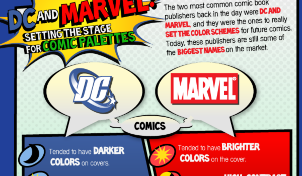 Los colores que se usan en los comic #infografia #infographic #design #comic