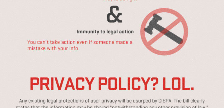 ¿La ley #CISPA es peor que la ley #SOPA? #infografia #infographic #internet