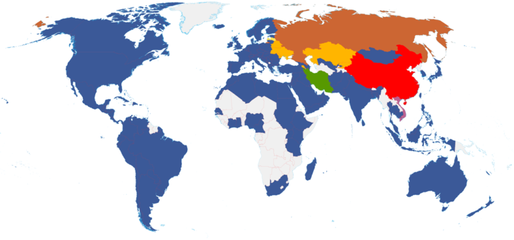 Mapa de uso de las redes sociales en el Mundo (junio/2012) #infografia #infographic #socialmedia