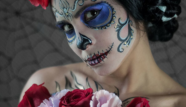 15 Examples of Dia de Los Muertos Make-up Art #design #fotografia