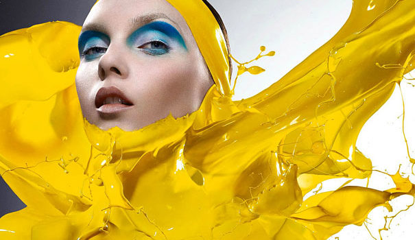 Dresses Models in Paint Splashes #design #photography