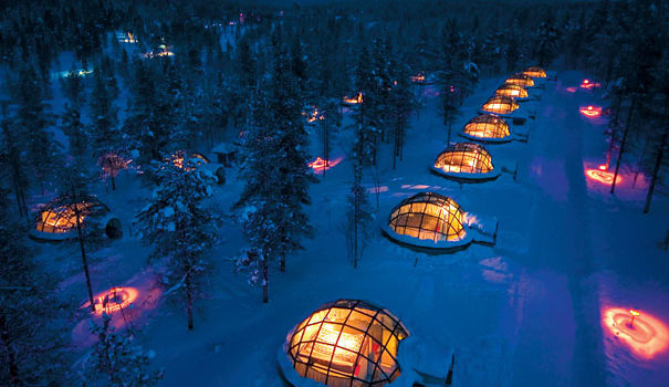 Glass Igloo Village in Finland #design #arquitectura #fotografia #architecture