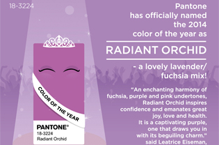 Color pantone 2014, Orquídea Radiante.